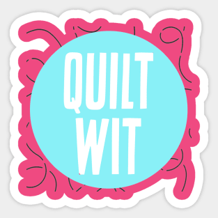 Quilt Wit - logo Sticker